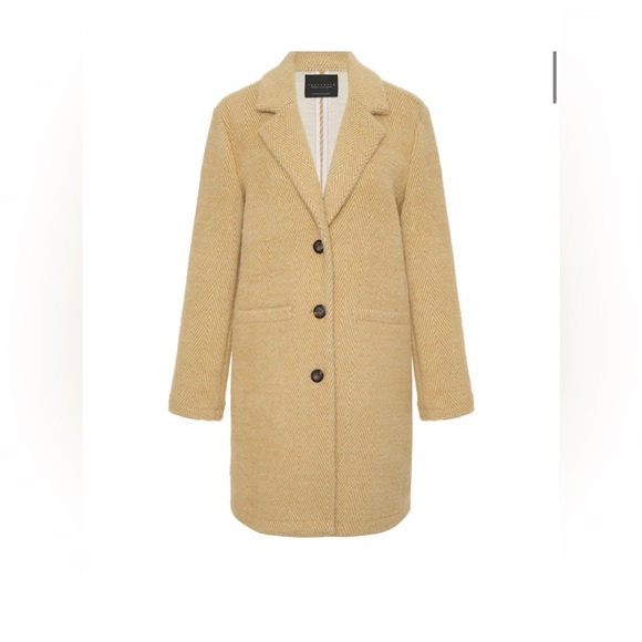 Anthropologie Hometown Jacket Toasted Oat Melange Neutral Motif Trench Coat XL - Picture 12 of 12